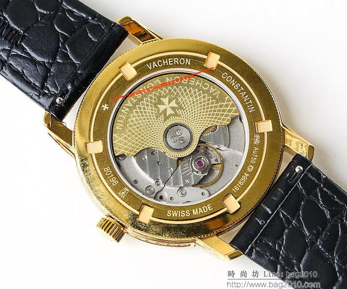江詩丹頓 Vacheron Constantin LS精品 2018新款 進口9015機芯 小牛皮原裝蝴蝶扣 超強防水 高檔男士腕表  wssb3634